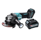 Makita GA 013 GD1 Meuleuse d'angle sans fil 40 V maxi 125 mm Brushless XGT + 1x Batterie 2,5 Ah - sans chargeur