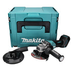 Meuleuse d'angle sur batterie Makita GA 013 GZ01 40 V max. 125 mm sans balais XGT + hotte aspirante + Makpac - sans batterie, sans chargeur