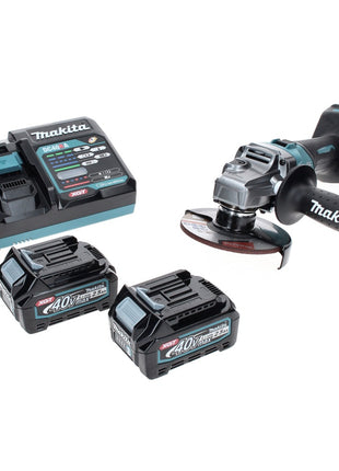 Makita GA 008 GD2 Akku Winkelschleifer 40 V max. 125 mm Brushless  XGT + 2x Akku 2,5 Ah + Ladegerät