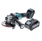 Makita GA 008 GM1 Akku Winkelschleifer 40 V max. 125 mm Brushless  XGT + 1x Akku 4,0 Ah - ohne Ladegerät