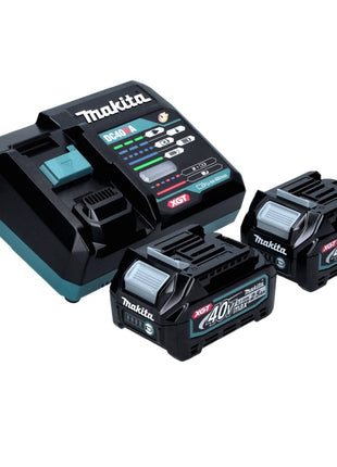 Makita GA 008 GD201 Akku Winkelschleifer 40 V max. 125 mm Brushless  XGT + 2x Akku 2,5 Ah + Ladegerät + Makpac