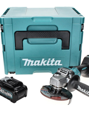 Makita GA 008 GM101 Akku Winkelschleifer 40 V max. 125 mm Brushless  XGT + 1x Akku 4,0 Ah + Makpac - ohne Ladegerät