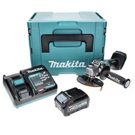 Makita GA 008 GM101 Akku Winkelschleifer 40 V max. 125 mm Brushless  XGT + 1x Akku 4,0 Ah + Ladegerät + Makpac