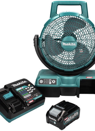 Makita CF 001 GM1 Akku Lüfter XGT 40 V max. 235 mm Ventilator Netzbetrieb + 1x Akku 4,0Ah + Ladegerät