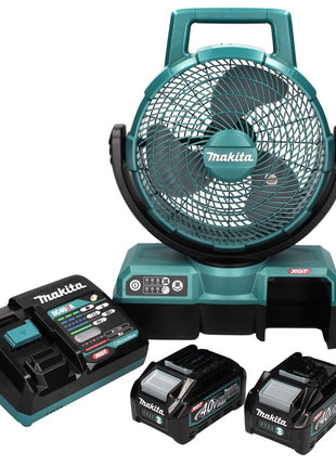 Makita CF 001 GM2 Akku Lüfter XGT 40 V max. 235 mm Ventilator Netzbetrieb + 2x Akku 4,0Ah + Ladegerät