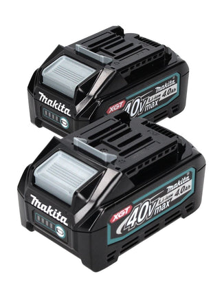 Makita Akku Set 2x BL 4040 40 V max. 4,0 Ah XGT Li-Ion Akku ( 2x 191B26-6 ) IP64 Schutzklasse mit LED Anzeige