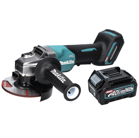 Amoladora angular a batería Makita GA 016 GD1 40 V máx. 125 mm sin escobillas XGT + 1x batería 2,5 Ah - sin cargador