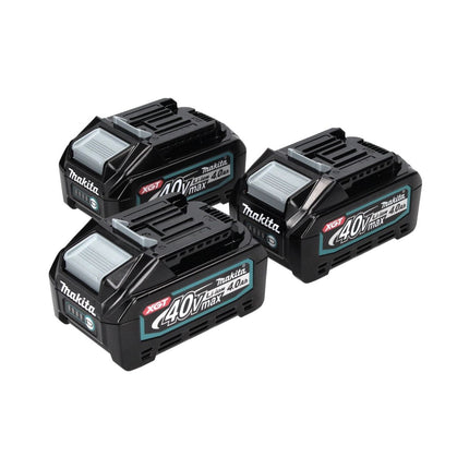 Set di batterie Makita 3x BL 4040 40 V max. 4,0 Ah XGT Li-Ion ( 3x 191B26-6 ) Classe di protezione IP64 con display LED