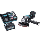 Makita GA 016 GD1 Cordless angle grinder 40 V max. 125 mm Brushless XGT + 1x rechargeable battery 2.5 Ah + charger