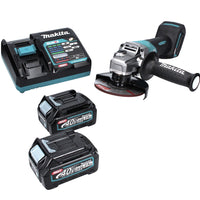 Makita GA 016 GD2 Akku Winkelschleifer 40 V max. 125 mm Brushless  XGT + 2x Akku 2,5 Ah + Ladegerät