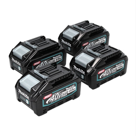 Juego de baterías Makita 4x BL 4040 40 V máx. 4,0 Ah XGT Li-Ion (4x 191B26-6) Clase de protección IP64 con pantalla LED