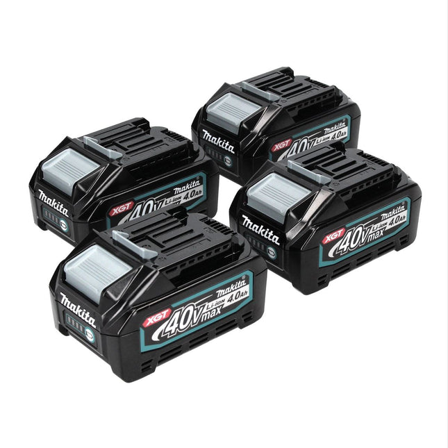 Juego de baterías Makita 4x BL 4040 40 V máx. 4,0 Ah XGT Li-Ion batería ( 4x 191B26-6 ) clase de protección IP64 con pantalla LED