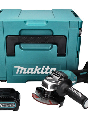 Makita GA 016 GD101 Akku Winkelschleifer 40 V max. 125 mm Brushless  XGT + 1x Akku 2,5 Ah + Makpac - ohne Ladegerät