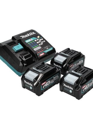 Makita Power Source Kit 40 V max. mit 3x BL 4040 Akku 4,0 Ah XGT ( 3x 191B26-6 ) + DC 40 RA Schnell Ladegerät XGT LXT ( 191E07-8 )