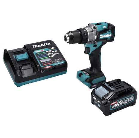 Makita HP 001 GM1 40 V max Perceuse-visseuse à percussion sans fil 140 Nm XGT brushless + 1x Batterie 4,0 Ah + Chargeur