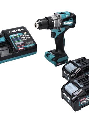 Makita HP 001 GM2 Akku Schlagbohrschrauber 40 V max. 140 Nm XGT Brushless + 2x Akku 4,0 Ah + Ladegerät