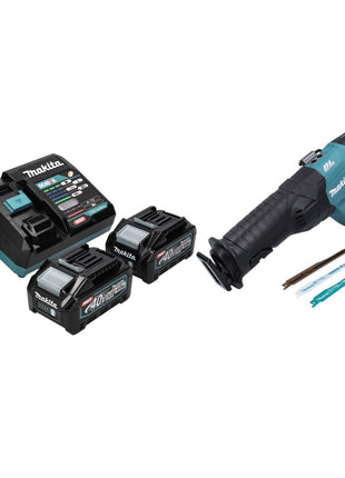 Makita JR 001 GM2 Akku Reciprosäge 40 V max. Brushless Säbelsäge XGT + 2x Akku 4,0 Ah + Ladegerät - ohne Koffer