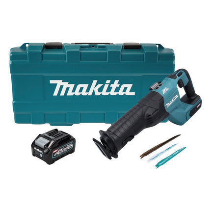Makita JR 001 GM101 Scie réversible sans fil 40 V max. Brushless Scie sabre XGT + 1x batterie 4,0 Ah + coffret - sans chargeur