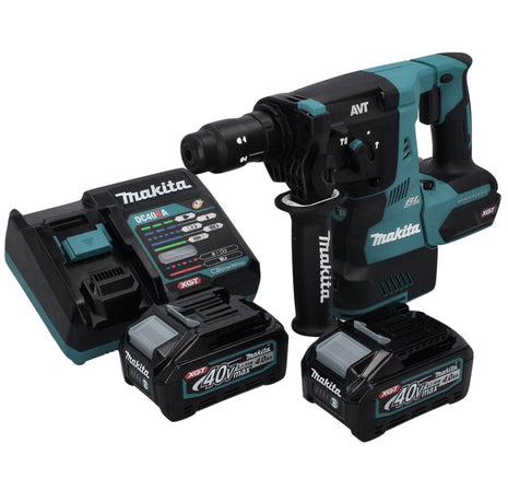 Makita HR 004 GM2 Akku Kombihammer 40 V max. 2,8 J SDS plus XGT Brushless + 2x Akku 4,0 Ah + Ladegerät