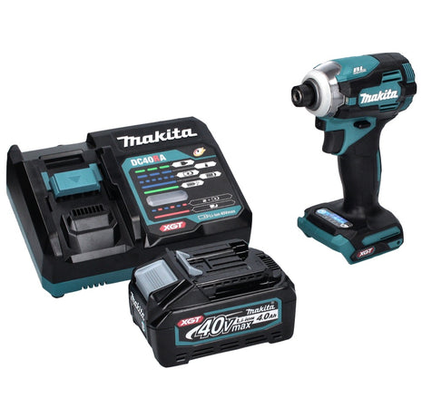 Makita TD001GM1 Visseuse à percusion sans fil 220Nm 40V 1/4" XGT Brushless + 1x Batterie 4,0Ah + Chargeur