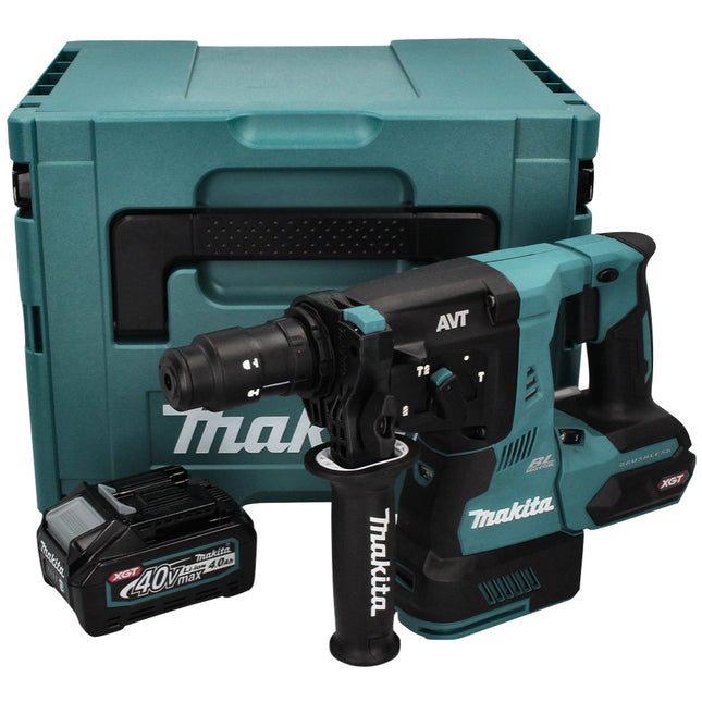 Makita HR 004 GM101 Akku Kombihammer 40 V max. 2,8 J SDS plus XGT Brushless + 1x Akku 4,0 Ah + Makpac - ohne Ladegerät