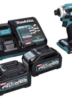 Makita TD 001 GM2 Akku Schlagschrauber 40 V 220 Nm 1/4" XGT Brushless + 2x Akku 4,0 Ah + Ladegerät