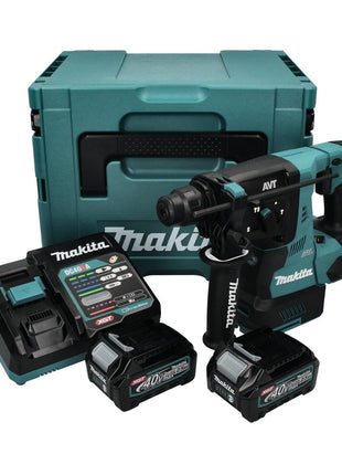 Makita HR 003 GD201 Akku Kombihammer 40 V max. 2,8 J SDS plus Brushless + 2x Akku 2,5 Ah + Ladegerät + Makpac