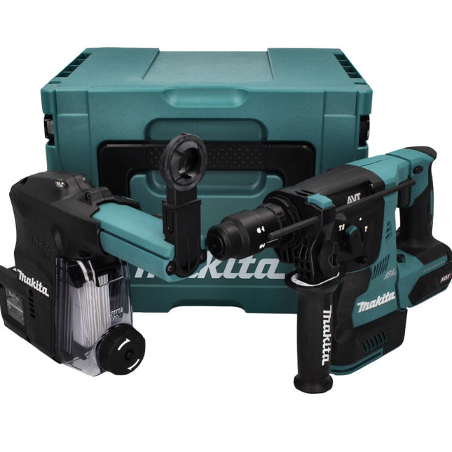 Makita HR 004 GZ01 Akku Kombihammer 40 V max. 2,8 J SDS plus XGT Brushless + DX 14 Staubabsaugung + Makpac - ohne Akku, ohne Ladegerät