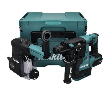 Makita HR 003 G01 marteau combiné à batterie 40 V max. 2,8 J SDS plus brushless + aspiration DX12 + Makpac - sans batterie, sans chargeur