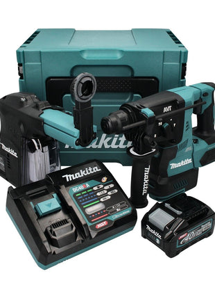 Makita HR 003 GM101 Akku Kombihammer 40 V max. 2,8 J SDS plus Brushless + 1x Akku 4,0 Ah + Ladegerät + Staubabsaugung DX12 + Makpac