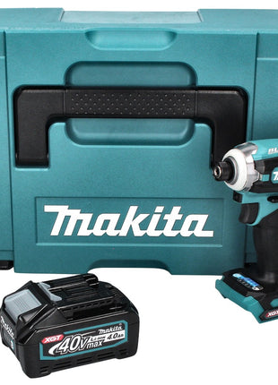 Makita TD 001 GM101 Akku Schlagschrauber 40 V 220 Nm 1/4" XGT Brushless + 1x Akku 4,0 Ah + Makpac - ohne Ladegerät