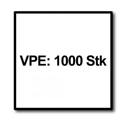 SPAX Vis de terrasse 5,0 x 50 mm en acier inoxydable A2 - 1000 pièces (2x 0537000500505)