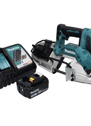 Makita DPB 183 RF1 scie à ruban sans balais 18 V 66 mm + 1 batterie 3,0 Ah + chargeur