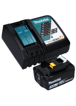 Makita DPB 183 RF1 scie à ruban sans balais 18 V 66 mm + 1 batterie 3,0 Ah + chargeur