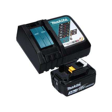 Sierra de cinta sin cable y sin escobillas Makita DPB 183 RF1 18 V 66 mm + 1 batería de 3,0 Ah + cargador