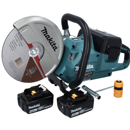 Makita DCE 090 M2X1 Cordless Brushless Disc Cutter 36 V (2x 18 V) 230 mm + Batteries 4.0 Ah - without Charger
