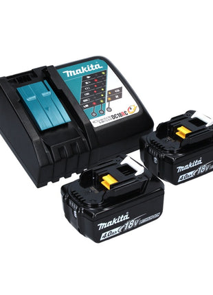 Makita DCE 090 RM2X1 tronçonneuse à batterie 36 V (2x 18 V) 230 mm sans balais + 2x batterie 4,0 Ah + chargeur