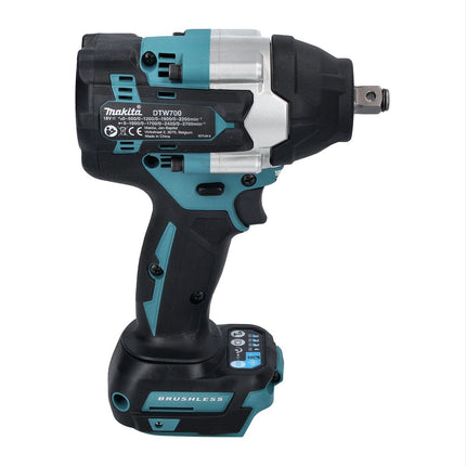 Makita DTW 700 RM akumulatorowy klucz udarowy 18 V 700 Nm 1/2" XPT bezszczotkowy + 2x akumulator 4,0 Ah + ładowarka