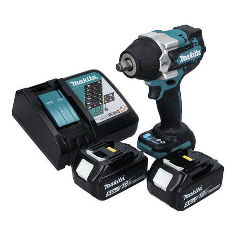 Makita DTW 700 RT akumulatorowy klucz udarowy 18 V 700 Nm 1/2" XPT bezszczotkowy + 2x akumulator 5,0 Ah + ładowarka