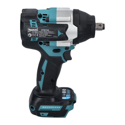 Makita DTW 700 RT cordless impact wrench 18 V 700 Nm 1/2" XPT Brushless + 2x rechargeable battery 5.0 Ah + charger