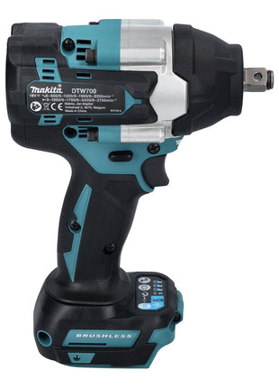 Makita DTW 700 RG1 Atornillador de impacto inalámbrico 18 V 700 Nm 1/2" XPT Brushless + 1x batería 6,0 Ah + cargador