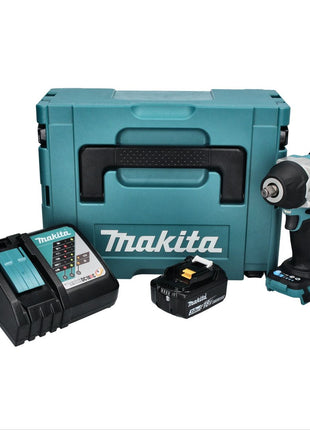 Makita DTW 700 RF1J clé à chocs sans fil 18 V 700 Nm 1/2" XPT Brushless + 1x batterie 3,0 Ah + chargeur + Makpac