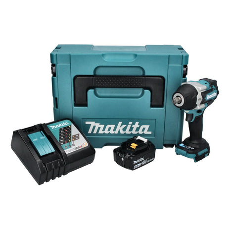 Makita DTW 700 RM1J Akku Schlagschrauber 18 V 700 Nm 1/2" XPT Brushless + 1x Akku 4,0 Ah + Ladegerät + Makpac