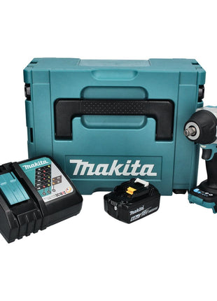 Makita DTW 700 RG1J Llave de impacto a batería 18 V 700 Nm 1/2" XPT Brushless + 1x batería 6,0 Ah + cargador + Makpac