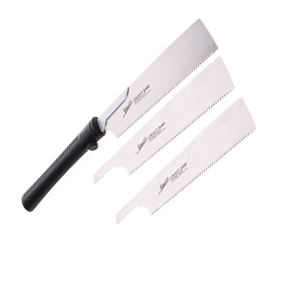 Shogun KATABA Japansäge Universal Holz Zugsäge langer Griff ( M-190W ) Klinge 190 mm + 2x KATABA Japan Holzsägeblatt - Made in Japan - Toolbrothers