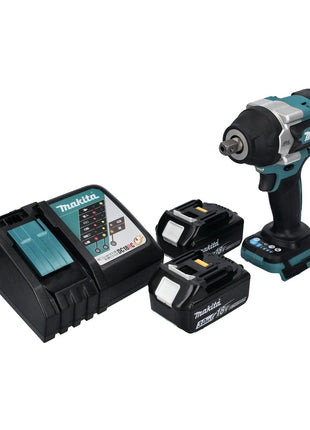 Makita DTW 701 RF Clé à choc sans fil 18 V 700 Nm 1/2'' XPT Brushless + 2x batterie 3,0 Ah + chargeur