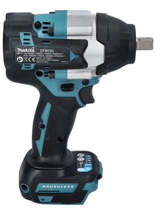 Makita DTW 701 RF Clé à choc sans fil 18 V 700 Nm 1/2'' XPT Brushless + 2x batterie 3,0 Ah + chargeur