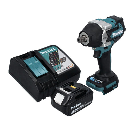 Makita DTW 701 RT1 Visseuse à choc sans fil 18 V 700 Nm 1/2'' XPT Brushless + 1x batterie 5,0 Ah + chargeur