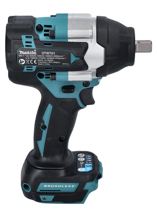 Makita DTW 701 RT Llave de impacto a batería 18 V 700 Nm 1/2" XPT Brushless + 2x baterías 5,0 Ah + cargador