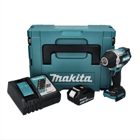 Makita DTW 701 RT1J Clé à choc sans fil 18 V 700 Nm 1/2'' XPT Brushless + 1x batterie 5,0 Ah + chargeur + Makpac